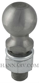 Hitch Ball 21HT 2 Inch Treated - 1 Inch x 2-1/8 Inch Shank - 7,000 Pound Capacity